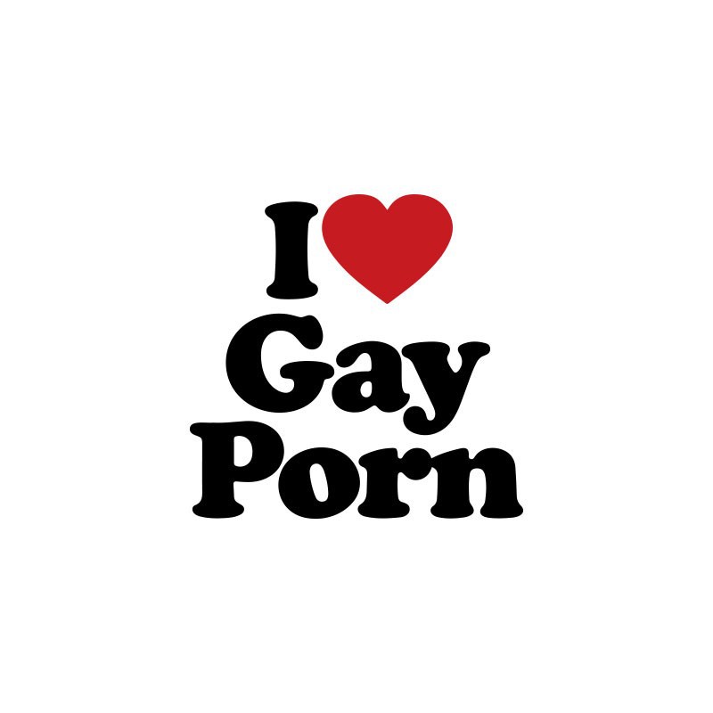 I love gay porn hard hat sticker.