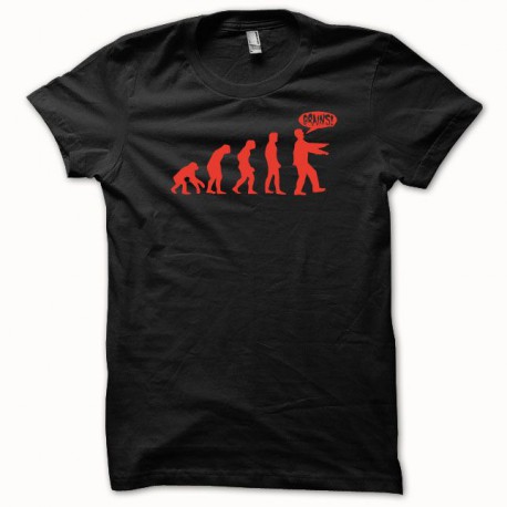 Tee shirt Evolution zombi rouge/noir