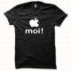 Tee shirt Apple moi blanc/noir