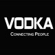 Tee shirt Vodka Connecting People blanc/noir