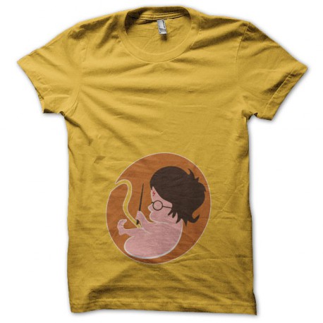 Tee shirt foetus Harry Potter jaune