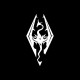 camiseta Skyrim dragon symbol negro