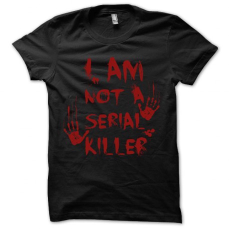 camiseta I am not a serial killer negro
