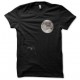 camiseta gato en la luna negro