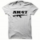Tee shirt AK-47 kalachnikov noir/blanc