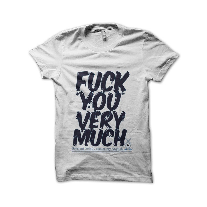 Chinese lettering t shirt fuck you