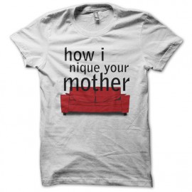 Tee shirt How I met your mother parodie blanc