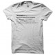 Tee shirt Dikkenek définition blanc