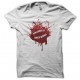 Tee shirt Chuck Norris éclats de sang blanc