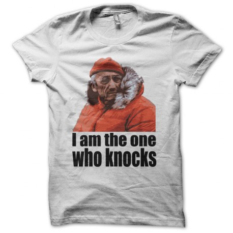 Tee shirt Cousteau parodie Breaking Bad I am the one who knocks blanc