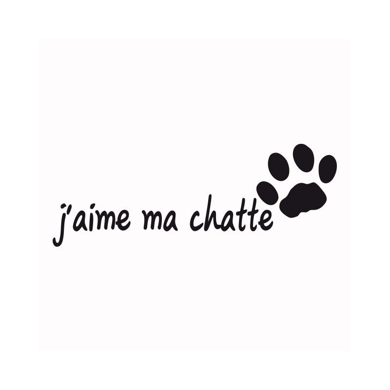 Tee Shirt Empreinte De Chat J Aime Ma Chatte Blanc Tee Shirt Empreinte De Chat J Aime Ma Chatte Blanc