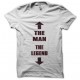 Tee shirt the man the legend blanc