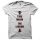 Tee shirt the man the legend blanc