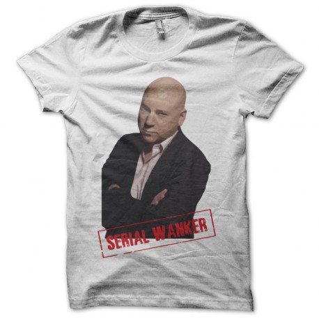 Tee shirt Charlie Runkle Californication Serial Wanker blanc