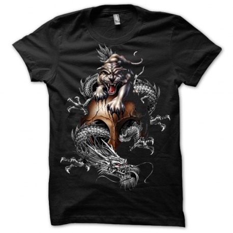 Tee shirt noir Tigre & dragon