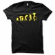 Tee shirt Alien evolution xénomorphe oeuf jaune et noir