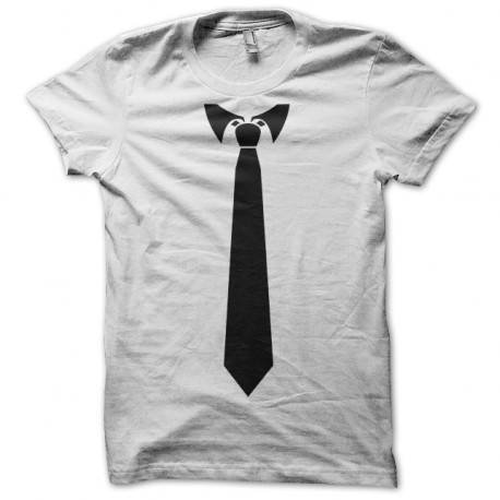 MIB camiseta negro corbata blanca