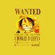 tee shirt wanted luffy one piece