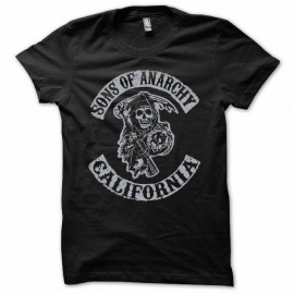 Camiseta Sons Of Anarchy california blanco/negro