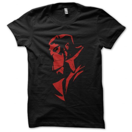 Hellboy animado negro camisa de arte T