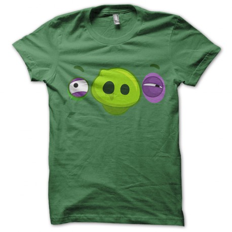 T shirt Pig angry bird art work green