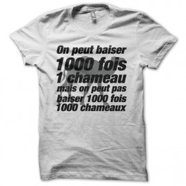 Tee shirt La cité de la peur parodie baiser chameau 1000 fois blanc