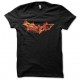 T shirt Bat man logo in fire art black
