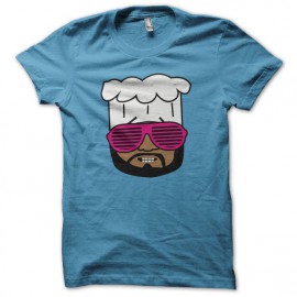 Tee shirt South Park parodie Chef cool lunettes geek rose lmfao turquoise