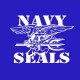 Tee shirt Navy Seals blanc/bleu royal