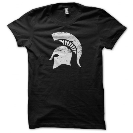 Tee shirt Spartacus casque spartiate vintage artwork noir