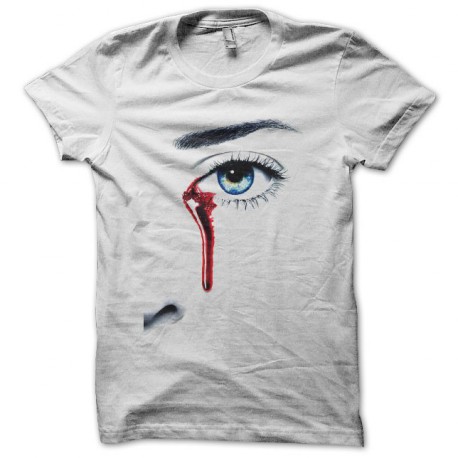 Tee shirt True Blood larme de sang blanc