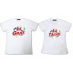 Tee Shirt pour couple Les Nuls Le gras La tâche parodie Ariel - Pack homme et femme Blanc