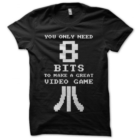 Tee shirt Great Video Game need 8 bits noir