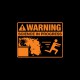 Tee shirt Warning Science in progress noir