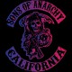 Tee shirt girl collector Sons Of Anarchy logo black california