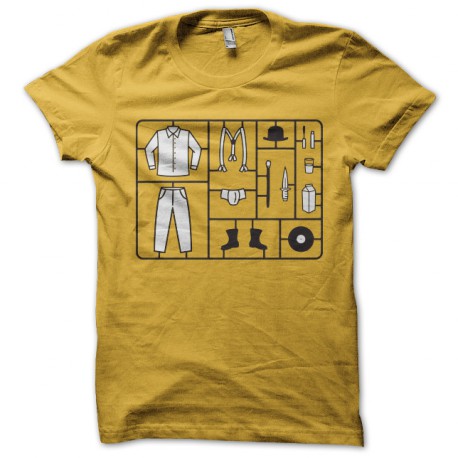 Tee shirt orange mécanique kit stanley kubrick jaune