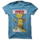 Tee shirt Dexter parodie Homer Simpson turquoise