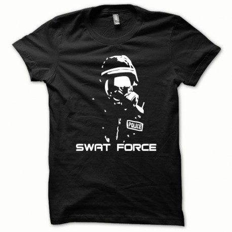 Camisa blanca SWAT Fuerza / negro