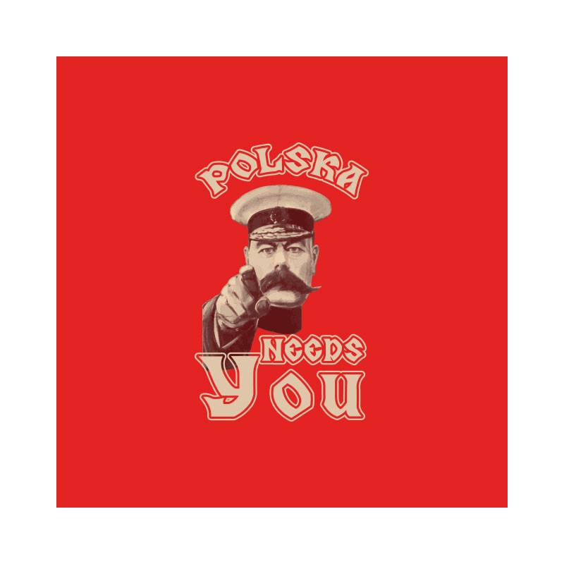 Polish parody tshirt Uncle Sam needs you red Polska