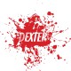 Tee shirt Dexter logo sur tâche de sang blanc