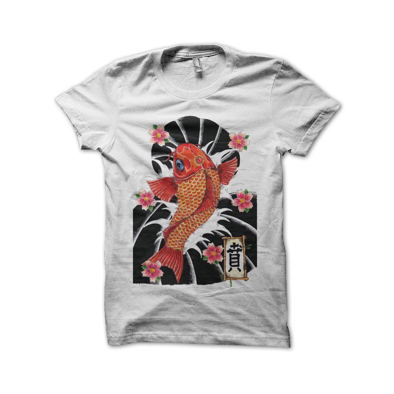 Tee shirt tatouage japonais Kyokushin blanc