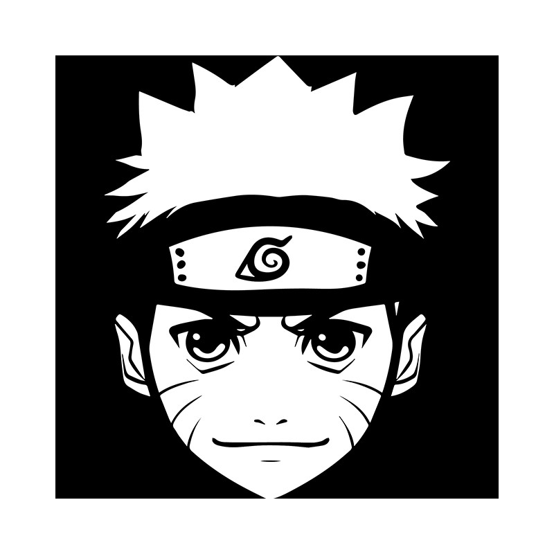 rostro negro Camiseta Naruto fanart.