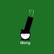 Tee shirt Apple parodie iBong vert