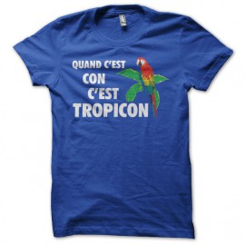 Tee shirt Les Nuls Tropico parodie Tropicon bleu