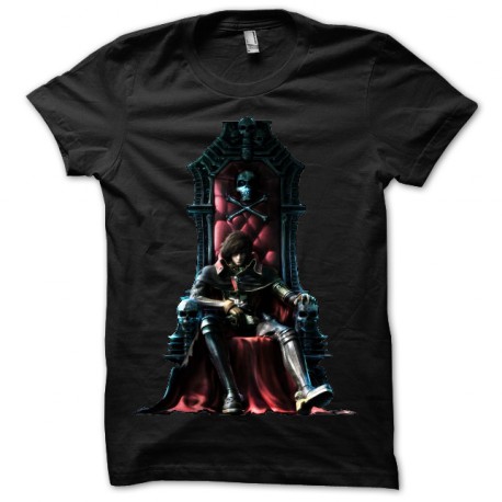 camiseta del negro de la camisa Harlock trono