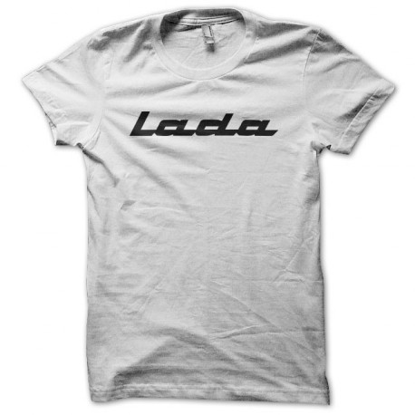 Tee shirt Lada logo old school blanc