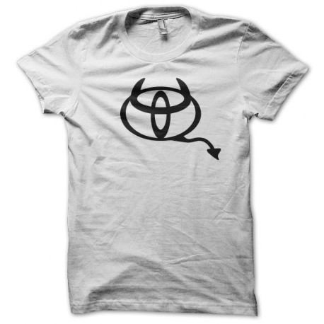 Tee shirt Toyota parodie diable blanc