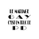 T-shirt Mariage gay truc de PD white