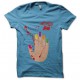 Tee shirt Dexter main Laura Moser turquoise