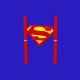 T-shirt Superman the Goonies Sloth blue